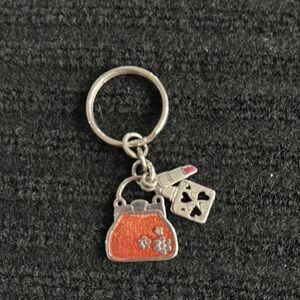 Brighton Orange and Silver Key & Card Holder